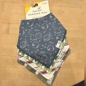 Copper Pearl bandana bibs